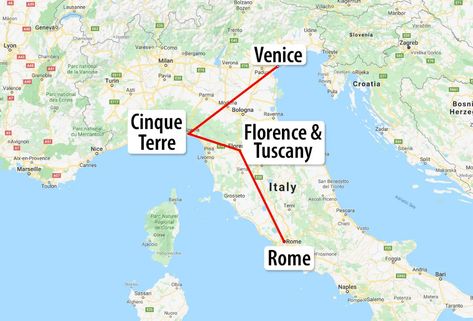 10 days in Italy Itinerary: 3 Italy Itineraries including Venice, Rome, Florence, Cinque Terre, Amalfi Coast, Verona, Dolomites, Tuscany, and San Marino #italy #itinerary #venice #florence 10 Days In Italy, Italy Itinerary, Cinque Terre Italy, Florence Tuscany, Trip To Italy, Italy Map, Italy Travel Tips, Italy Travel Guide, Anniversary Trips