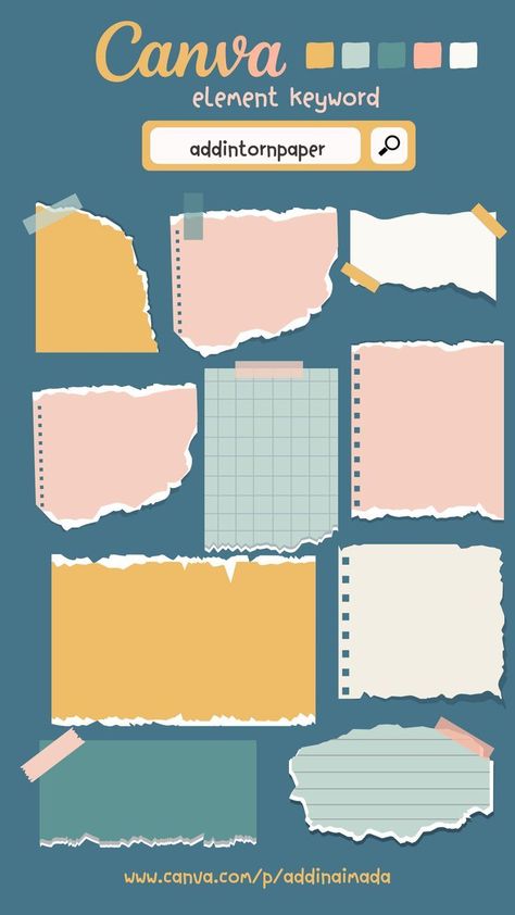 Canva element torn paper note Canva planner i Canva Journal Design, Journal Canva Elements, Journal Ideas Canva, Journal Canva Ideas, Canvas Keyword Elements, Canva Journal Template, Canva Elements Keyword School, Cute Canva Elements Keyword, Canva Journal Ideas