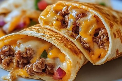 Loaded Cheesy Pocket Tacos: A Family Favorite Loaded Cheesy Pocket Tacos, Pocket Tacos, Wet Burrito, Satisfying Meals, Weekly Meal Plan, Creamy Cheese, Taco Seasoning, Week Meal Plan, Satisfying Food