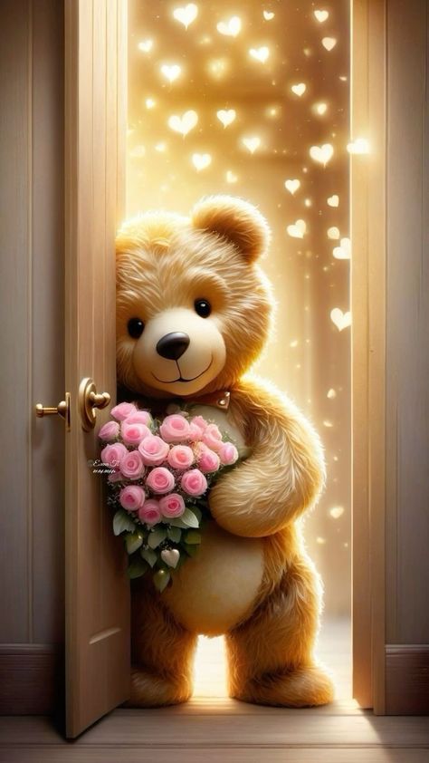 Baby Pink Wallpaper Iphone, Cute Teddy Bear Pics, Teddy Bear Images, Teddy Bear Wallpaper, Whatsapp Wallpaper Cute, Happy Birthday Wishes Cake, Teddy Bear Pictures, Phone Wallpaper Pink, Beautiful Art Pictures