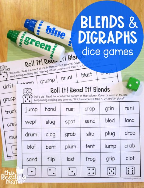 If your learner is working on blends or digraphs, you’ll want to grab a copy of these free phonics dice games for blends & digraphs. *This post contains affiliate links. **The free download can be found at the END of this post. A little background… My daughter, now in 2nd grade, went to a part-time school ... Read More about Phonics Dice Games for Blends and Digraphs Phonics Blends Free Printables, Decoding Games, Digraphs Activities, Blends Activities, Reading Strategy, Phonics Free, Blends And Digraphs, First Grade Phonics, Literacy Games