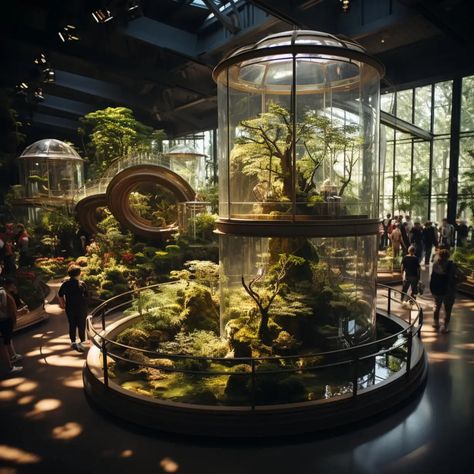 Dark Biophilic Design, Futuristic Garden, Museum Storage, Reptile House, Garden Pond Design, Brutalism Architecture, Reptile Room, Magic House, Pond Design