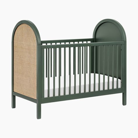 Sage Crib Nursery, Wooden Crib Nursery, Cute Cribs, Loft Nursery, Wicker Crib, Aspen Bedroom, Unique Baby Cribs, Crib And Dresser, Babyletto Crib