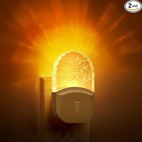 DORESshop Plug in Night Light [2 Pack], Night Lights Plug Into Wall, Amber Night Light Dusk to Dawn Sensor,LED Night Light for Bathroom, Hallway, Stairway - Amazon.com Light For Bathroom, Plug In Night Light, Decorative Night Lights, Baby Night Light, Bathroom Hallway, Minimal Lighting, Indirect Lighting, Protection Crystals, Pool Light