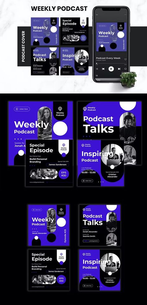 Podcast Cover Design Inspiration, Podcast Promotion Design, Podcast Poster Ideas, Podcast Social Media Post, Podcast Social Media Design, Podcast Design Graphics, Podcast Graphic Design, Podcast Cover Ideas, Podcast Banner