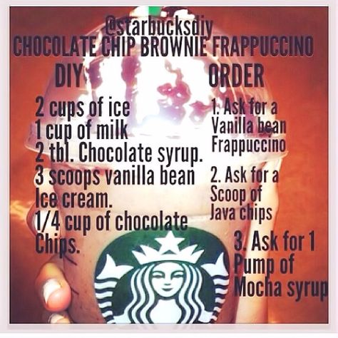 Frappuccino Recipes, Acholic Drinks, Starbucks Frappuccino Recipe, Menu Starbucks, Starbucks Chocolate, Frappuccino Starbucks, Mint Desserts, Diy Starbucks, Starbucks Drinks Diy