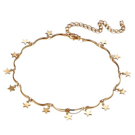 Girl Birthday Gifts, Star Sequins, Star Choker, Jewelry For Girls, Trend Jewelry, Choker Pendant, Gold Choker Necklace, Jewelry Fashion Trends, Gold Choker