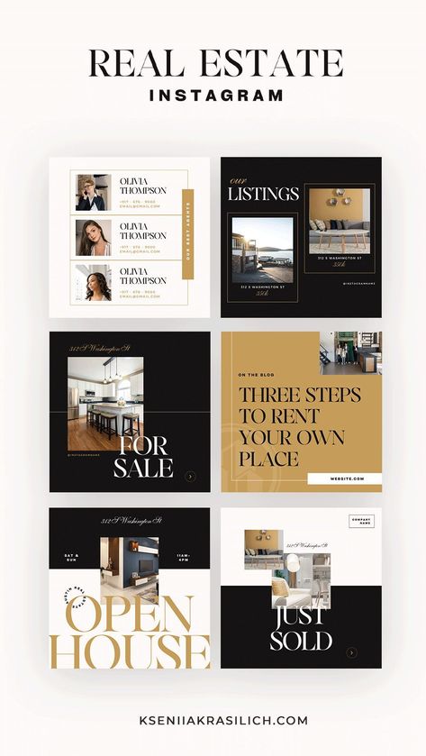 Ig Real Estate Post, New Construction Marketing, Real Estate Ig Feed, Instagram Template For Business, Social Media Quote Template, Social Media Ideas Design Posts, Instagram Template Design Minimalist, Real Estate Instagram Post Design, Beauty Instagram Template