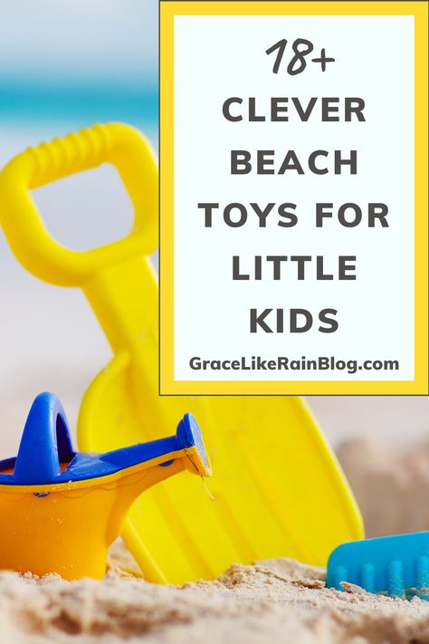 Clever Beach Toys for Little Kids includes some great ideas for your family. The beach does not have to be a stressful place when you have young children. Let them enjoy the sand and surf while you relax by packing a few of these smart beach toys in your bag. Perfect Beach Toys for Toddlers | Toddler Beach Toys | What beach toys do need | gulf shores beach toys | sand toys for the beach | Toddler sand toys for the beach | What to do at the beach with young kids | beach vacation ideas with kids Beach Toys For Toddlers, Beach Fun Ideas For Kids, Beach Must Haves For Kids, Beach Ideas For Kids, Toddler Beach Activities, Beach Vacation Ideas, Baby Beach Toys, Beach Toys For Kids, To Do At The Beach