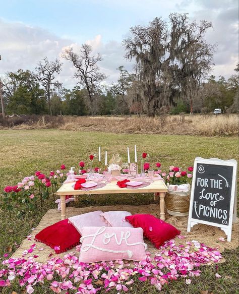 Picnic Table Decor, Shower Dress For Bride, Picnic Party Decorations, Romantic Dinner Decoration, Valentines Day Ideas, Romantic Date Night Ideas, Engagement Picture Outfits, Picnic Inspiration, Picnic Decorations