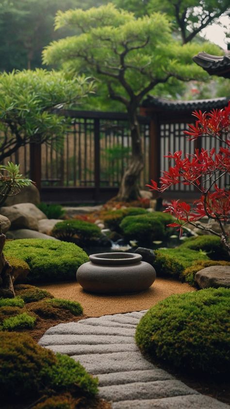 Transform your outdoor space into a serene Japanese-inspired Zen garden with these modern and small design ideas Create a peaceful meditation space with DIY backyards and indoor designs to bring tranquility to your home Discover the beauty of Japanese design elements in small Zen gardens for a calming retreat Asian Garden Design Landscaping Ideas, Japanese Meditation Garden, Outdoor Zen Garden Design, Small Japanese Garden Ideas Simple, Asian Garden Backyard, Japanese Garden Design Modern, Asian Garden Design, Zen Garden Design Small, Asian Backyard