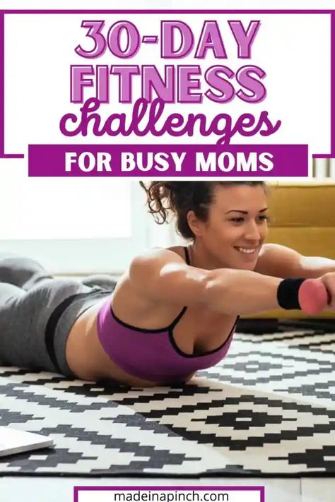 30-Day Fitness Challenge Ideas for Busy Moms - Made In A Pinch 30 Fitness Challenge, Fitness Challenge Ideas, Busy Mom Workout, Mom Fitness, Mom Challenge, Challenge Ideas, 30 Day Fitness, Java Burn, 30 Day Workout Challenge