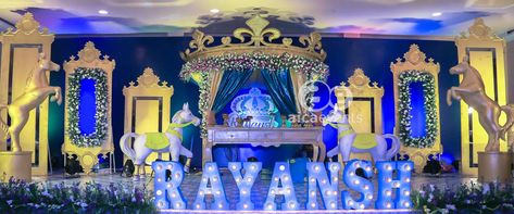 Carousel Theme - Aica Events 1st Birthday Hall Decoration Ideas, Crown Royal Themed Birthday Party, Prince Theme Birthday Decoration, Castle Birthday Theme, Royal Prince Birthday Theme, Prince Themed Birthday Party, Royal Themed Birthday Party, Royal Prince Birthday Party