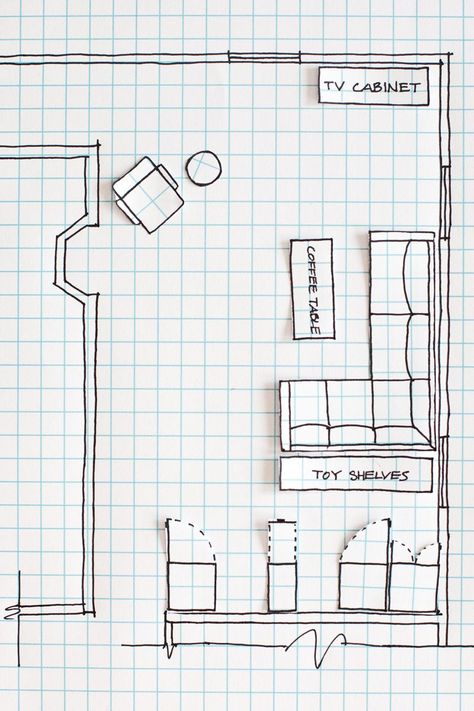 How to Draw a Floor Plan- without any special tools or computer programs! Teen Bedroom Makeover, Interior Design Drawings, Floor Plan Drawing, Interior Design Sketches, Floor Plan Layout, Bedroom Floor Plans, Plan Drawing, Bedroom Layouts, Furniture Layout