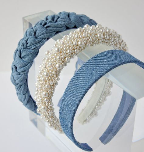 Denim And Pearls, Wedding Headbands, Luxury Headbands, Luxury Hair Accessories, Bow Barrette, Hair Accessories Collection, Hair Accessories Set, Jennifer Behr, Hair Accessories Clips