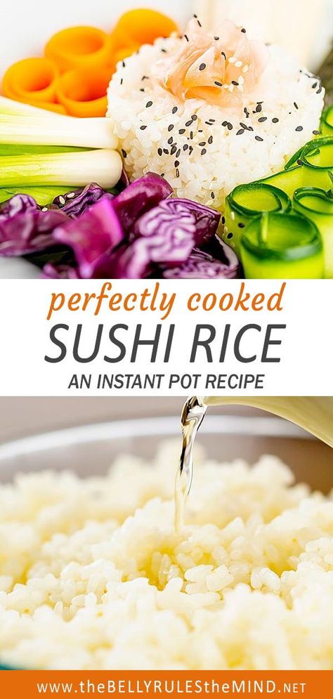 Cooking Sushi Rice, Instant Pot Sushi Rice, Making Sushi Rice, Sushi Ideas, Sushi Rice Recipes, Making Sushi, Vegan Sushi, Homemade Sushi, Sushi Recipes