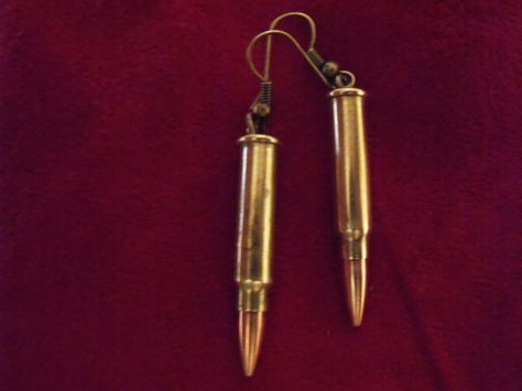 Steampunk Bullet Earrings Petite by AGothShop on Etsy, $18.00 Bullet Earrings, Earring Necklace, Ear Wires, Band Rings, Gifts For Women, Dangle Earrings, Fashion Jewelry, Brass, Drop Earrings