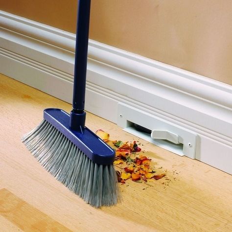 Two words: VACUUM BASEBOARDS. | 31 Insanely Clever Remodeling Ideas For Your New Home. I LOVE almost all of these!!! Kule Ting, Kitchen Upgrades, Design Exterior, Design Hotel, Cabinets Kitchen, Cool Ideas, Baseboards, تصميم داخلي, Dream Kitchen