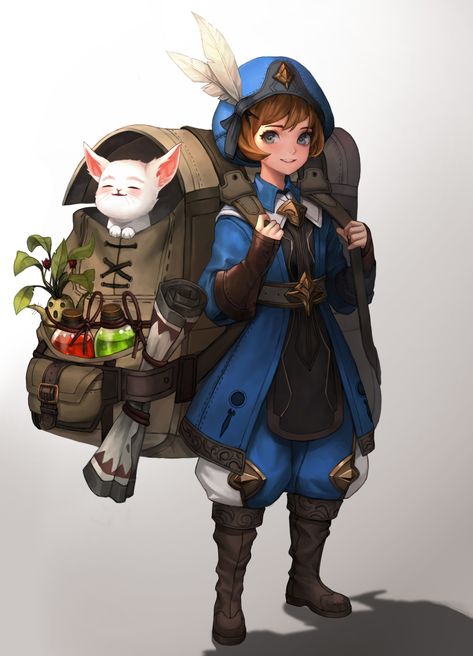 ArtStation - peddler, HyeonWoo Hwang Dnd Merchant Art, Merchant Character, 동화 삽화, Female Character Concept, 다크 판타지, 인물 드로잉, Mythical Creatures Art, Fantasy Rpg, Fantasy Inspiration