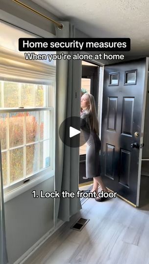 7.1K views · 112 reactions | Home security measure if you are a woman and alone at home🔐 #homesafe #homesafety #homesafetytips | Housing Tips | Housing Tips · Original audio Hidden Decor, Home Security Ideas, Home Safety Tips, Alone At Home, Home Security Tips, Diy Home Security, Home Safes, Safety First, Home Safety