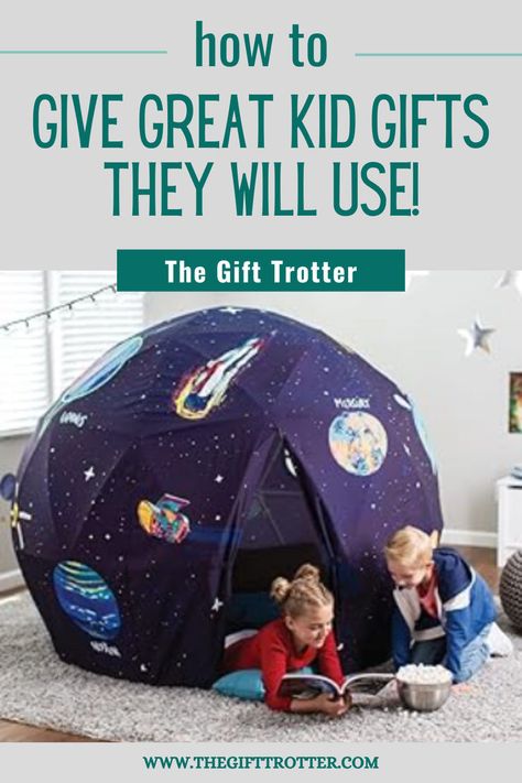 Creative kids gifts are fun to give. Kids love something they can play with and use for hours on end. This fun glow in the dark globe would be the perfect indoor toy. This kids gift guide includes arts and crafts gifts, musical gifts and dress up gifts that will bring out the creativity in any kid. Get Gifting by clicking here and heading to The Gift Trotter for gift inspiration! Gifts For Kids That Arent Toys, Kid Gifts For Christmas, Kids Nature Gifts, Unique Toys For Kids, Christmas Gift Ideas For Kids Not Toys, Gifts For 4 Year Boy, Unique Christmas Gifts For Kids, Diy Kid Gifts, Non Toy Christmas Gifts For Kids