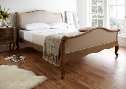 Rattan Bed Frame, Wooden King Size Bed, French Style Bed, Upholstered Headboard King, Oak Bed Frame, Oak Bed, Rattan Bed, French Bed, Oak Beds