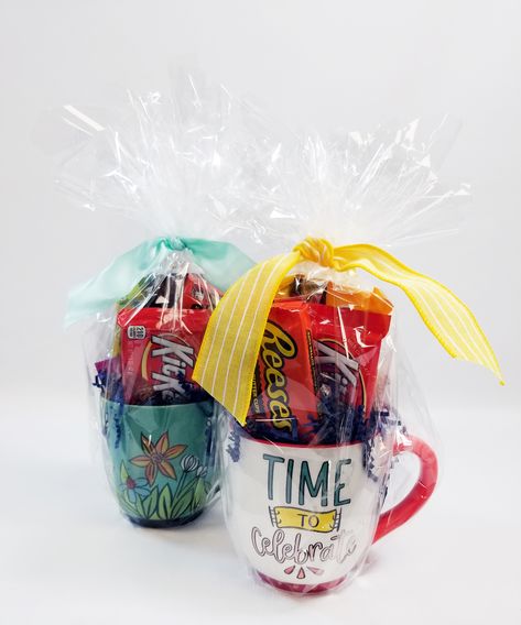 Two Gifts in One!  A mug filled with assorted candy. Candy Mugs Gift, Flowers And Garden, Diy Projects Gifts, Billings Montana, Gift Mugs, Billings Mt, Same Day Flower Delivery, Send Flowers, Candy Gifts