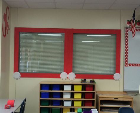 Toy Story inspired Etch a Sketch windows in my classroom! Very budget friendly!! Toy Story Room Transformation, Diy Toy Story Room Decor, Toy Story Classroom Ideas, Pixar Themed Classroom, Toy Story Office Decorations, Toy Story Decorations Classroom, Toy Story School Theme, Toy Story Classroom Door, Toy Story Bulletin Board