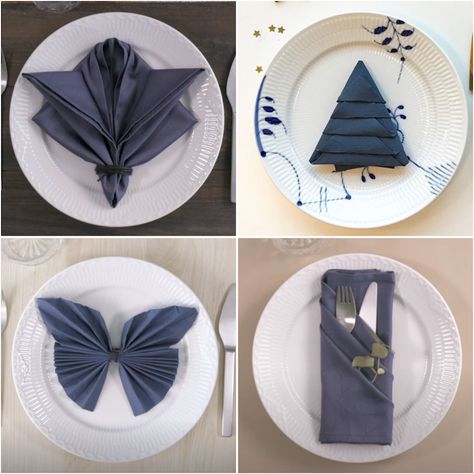 Juleservietter: Fold dem nemt selv! | ISABELLAS Napkins, Baking, Christmas