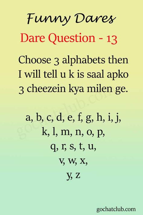 Pick A Number Questions, Dare Game Questions, Dare Games For Friends, Number Questions, Dare Messages, Funny Dares, Truth Or Dare Games, Pick A Number, Hilarious Signs