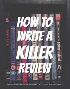 How to Write a Killer Movie or Music Review Book Review Essay, Book Publishing Logo, Music Review, Review Essay, Movie Blog, Essay Writer, Argumentative Essay, Foto Tips, Essay Topics