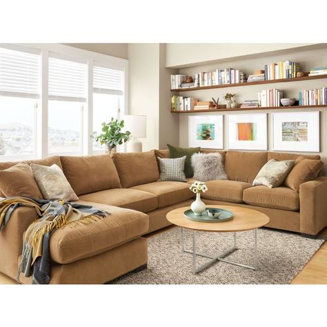 Sectional Living Room Layout, Sectional Living Room, Sectional Chaise, Double Chaise Sectional, Living Room Layout, U Shaped Sectional, Living Modern, U Bahn, Custom Sofa