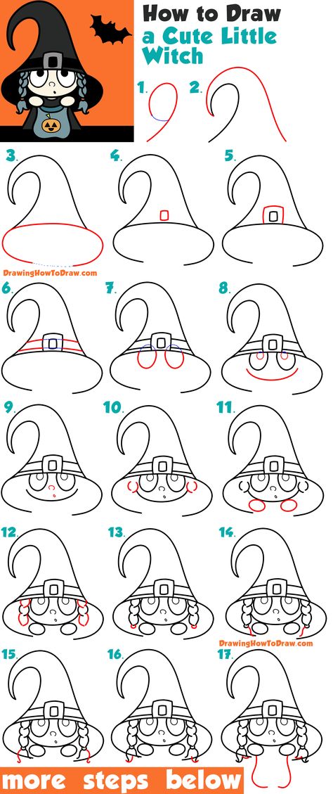 How To Draw A Witch, Halloween Pictures To Draw, Witch Drawings, Halloween Scenery, Simple Sketching, Pandemic Art, Easy Halloween Drawings, Draw Halloween, Cute Halloween Drawings