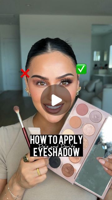 Christen Dominique on Instagram: "Eyeshadow can elevate your look or make it worse, let me show you some of my Do’s and Don’ts 👀  Eyeshadow Primer, and Essential Palette  @dominiquecosmetics   #Eyeshadow #makeup #howtoapplymakeup #eyeshadowpalette #eyeshadowtutorial #makeuptutorial" Christen Dominique, Summer Eyeshadow, Sephora Eyeshadow, Trendy Eyeshadow, Makeup Mistakes, How To Apply Eyeshadow, What To Use, Eyeshadow Primer, Eyeshadow Pallets