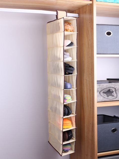 Clothing Rack Bedroom, Hanging Closet Storage, Hanging Shoe Storage, Small Room Organization, Shoe Storage Bags, Wall Hanging Storage, Pantry Closet, Closet Organizing Systems, Rv Storage