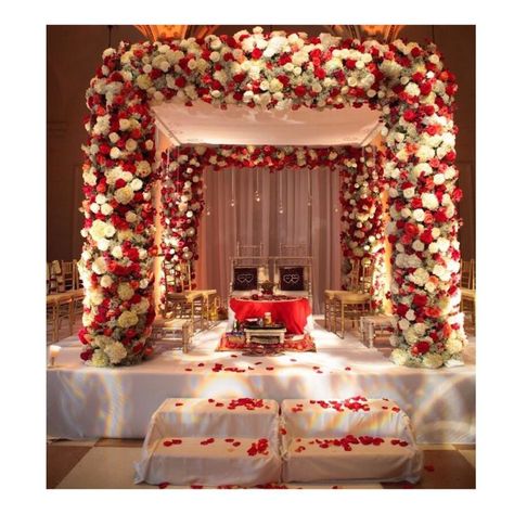 Indoor Mandap Decor Mandap Design, Wedding Setup, Wedding Hall Decorations, Mandap Decor, Marriage Decoration, Desi Wedding Decor, Beautiful Wedding Decorations, Wedding Mandap, Venue Decorations