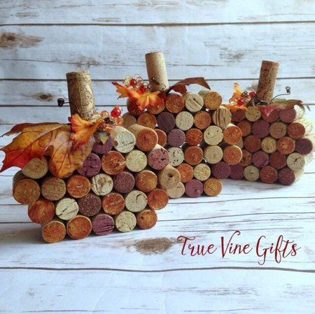 7 Fabulous Fall DIY Home Decor Projects – Sowelu Studio Wine Cork Pumpkins, Cork Pumpkins, Corks Pumpkin, Wine Cork Diy Crafts, Wine Cork Projects, Cork Crafts Diy, Wine Cork Diy, Wine Cork Art, Halloween Decor Diy