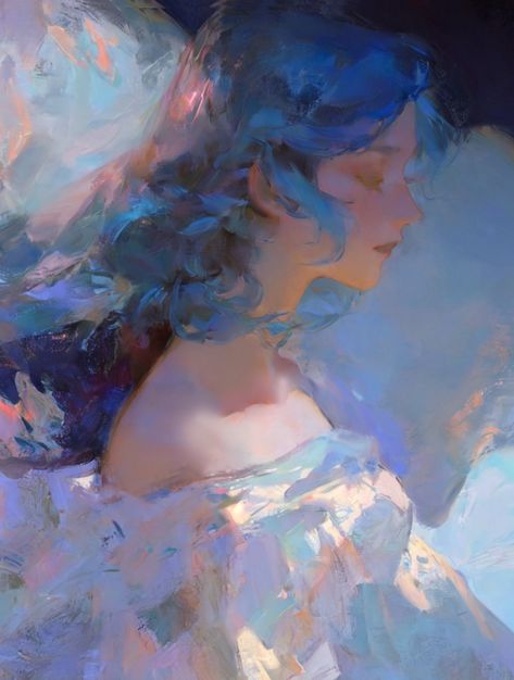 Yuming Li, Ethereal Paintings, Color Theory Art, Draw Sketch, Picture Illustration, Big Art, Ethereal Art, Art Challenge, Art Studies