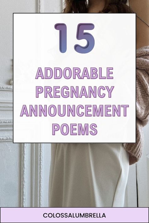 Want to share your pregnancy news in a way that's both beautiful and memorable? Look no further than our collection of adorable pregnancy announcement poems! These carefully crafted verses are brimming with love, excitement, and anticipation, making them perfect for announcing your bundle of joy. Whether you're looking for a sweet rhyme or a heartfelt message, our collection has something for everyone. Pregnancy Announcement Poems, Tell Parents Pregnant, Tell Husband Pregnant, Newborn Guide, Pregnancy Poem, New Baby Poem, Pregnancy Announcement Quotes, Grandma Poem, Pregnancy Husband