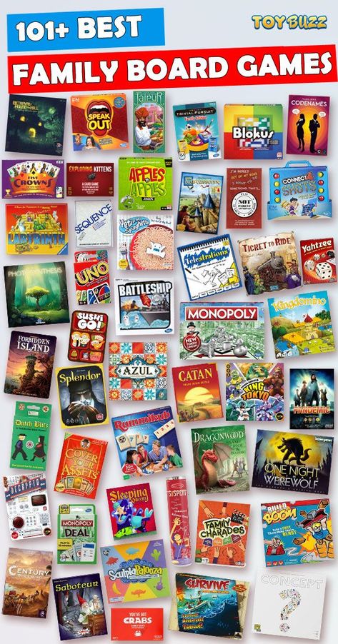 See 101+ Best Family Board Games For 2019. Bring the spark back to family game night with these slam-dunk picks! Discover the perfect birthday gifts for kids, tweens, teens, and families.