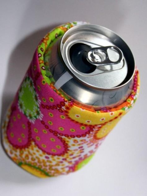 Free Sewing Pattern: Beer and Soda Can Koozie - I Sew Free Can Coozie Sewing Pattern, Coozie Pattern, Koozie Pattern, Can Koozie, Cozy Pattern, Keep It Cool, Beer Drinking, Sew Ins, Sewing Fabrics