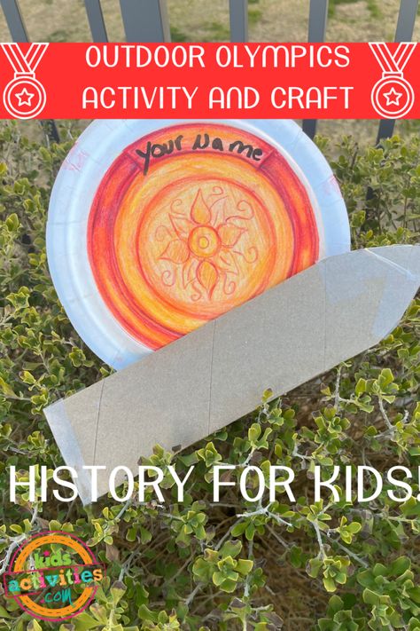 Fun and Easy Ancient Greek Olympics Outdoor Activity and Crafts | Kids Activities Blog Greek Projects For School, Ancient Greece 2nd Grade, Ancient Greek Activities, Greek Olympics For Kids, Ancient Greek Crafts For Kids, Ancient Greece Activities For Kids, Greek Crafts For Kids, Greece Crafts For Kids, Ancient Greek Olympics