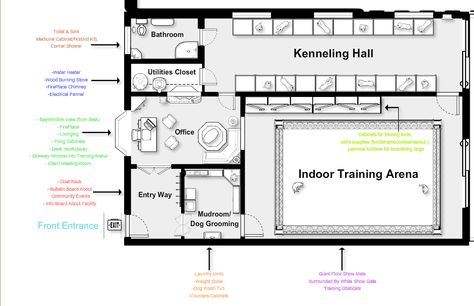 My Building BluePrints For My Private Business... #2 (close up of inside building layout) Dog Boarding Layout Floor Plans, Dog Kennel Blueprints Floor Plans, Dog Grooming Floor Plans, Dog Daycare Floor Plans, Kennel Business Layout, Dog Breeding Kennels Ideas Indoor, Dog Daycare Design Floor Plans, Dog Kennel Layout, Dog Daycare Layout