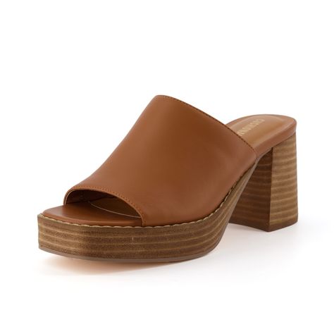 Tan Heels, Shoe Fits, Heel Sandal, Kids Luggage, Heels Sandals, Heeled Sandals, Pharmacy Gifts, Stacked Heel, Leather Heels