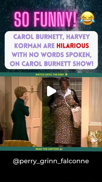 Perry Grinn-Falconne on Instagram: ".
SO FUNNY! 🤣

Carol Burnett and Harvey Korman are absolutely hilarious in this classic comedy skit from The Carol Burnett Show! 🤣

#carolburnettshow #harveykorman #carolburnett #comedy #spoof #instacomedy #hilarious #sofunny #skits

." Funny, Instagram, Harvey Korman, Carol Burnett Show, Comedy Skits, Classic Comedies, Carol Burnett, So Funny, On Instagram