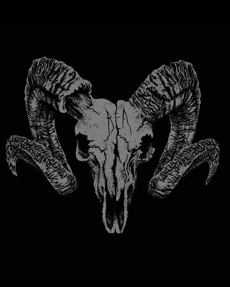 Sejarah Kuno, Arte Occulta, Goat Skull, Black Metal Art, Animal Skull, Occult Art, Skull Wallpaper, Tapeta Pro Iphone, Arte Obscura