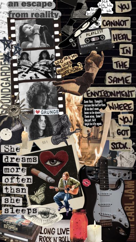 #grunge #music #quotes #wallpaper #vintage #vibes #grungeaesthetic #grungecollage #pearljam #nirvana #aliceinchains #soundgarden #90s #skater 90s Grunge Phone Wallpaper, Vintage Lockscreen Grunge, 90s Grunge Wallpaper Aesthetic, Grunge Vibes Wallpaper, Rock Band Aesthetic Wallpaper, Grunge Lockscreen 90s, 90s Band Posters, Grunge Music Wallpaper, Lockscreen Aesthetic Vintage 90s