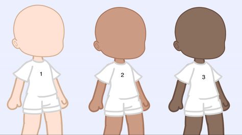 Gacha Skin Color, Gacha Skin Tones, Gacha Club Skin Colors Ideas, Gacha Club Skin Colors, Base Gacha, Gacha Base, Tan Skin Tone, Black Banner, Club Face