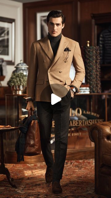 Ralph Lauren Men Aesthetic, Ralph Lauren Men Outfits, Sportswear Collection, Polo Coat, Winter Outfits Men, Ralph Lauren Men, Sport Coat, Double Breasted, Polo Ralph