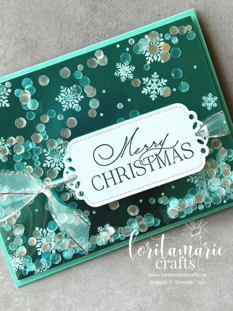 Simple Shaker Cards, Faker Shaker Cards, Christmas Shaker Cards Ideas, Diy Shaker Cards Tutorials, Shaker Cards Ideas Handmade, Christmas Shaker Cards Handmade, Shaker Cards Diy, Stampin Up Shaker Cards, Christmas Shaker Cards